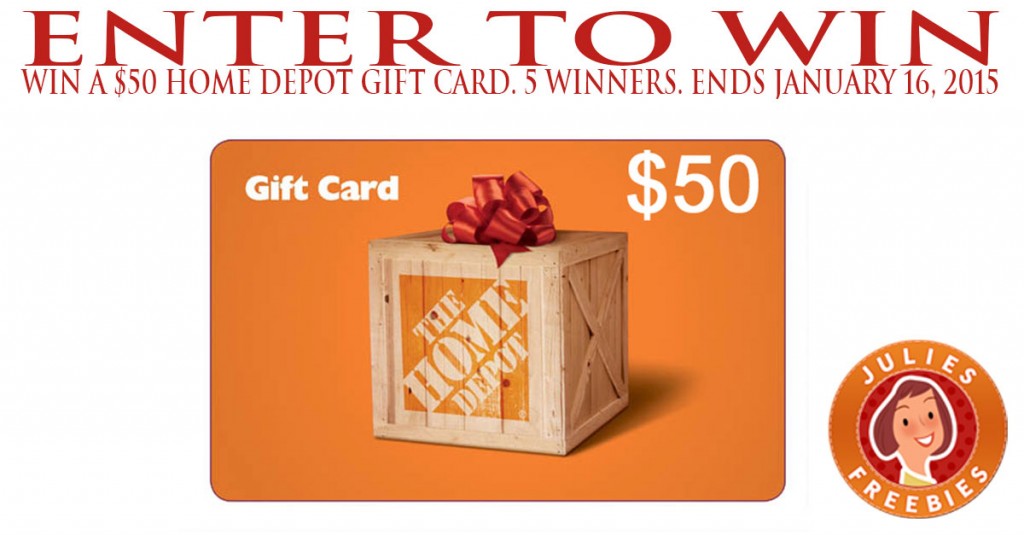 Enter To Win A 50 Home Depot T Card 5 Winners
