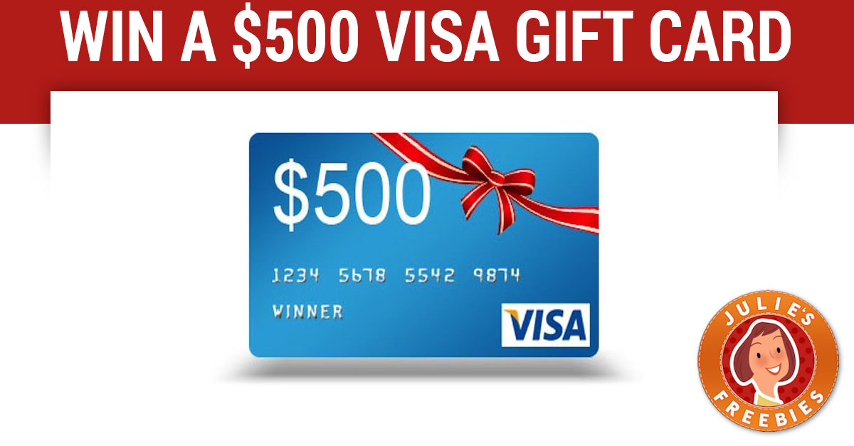 Enter to Win a 500 Visa Gift Card Julie's Freebies