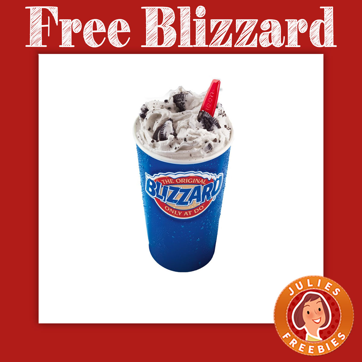 Free Small Blizzard at Dairy Queen Julie's Freebies