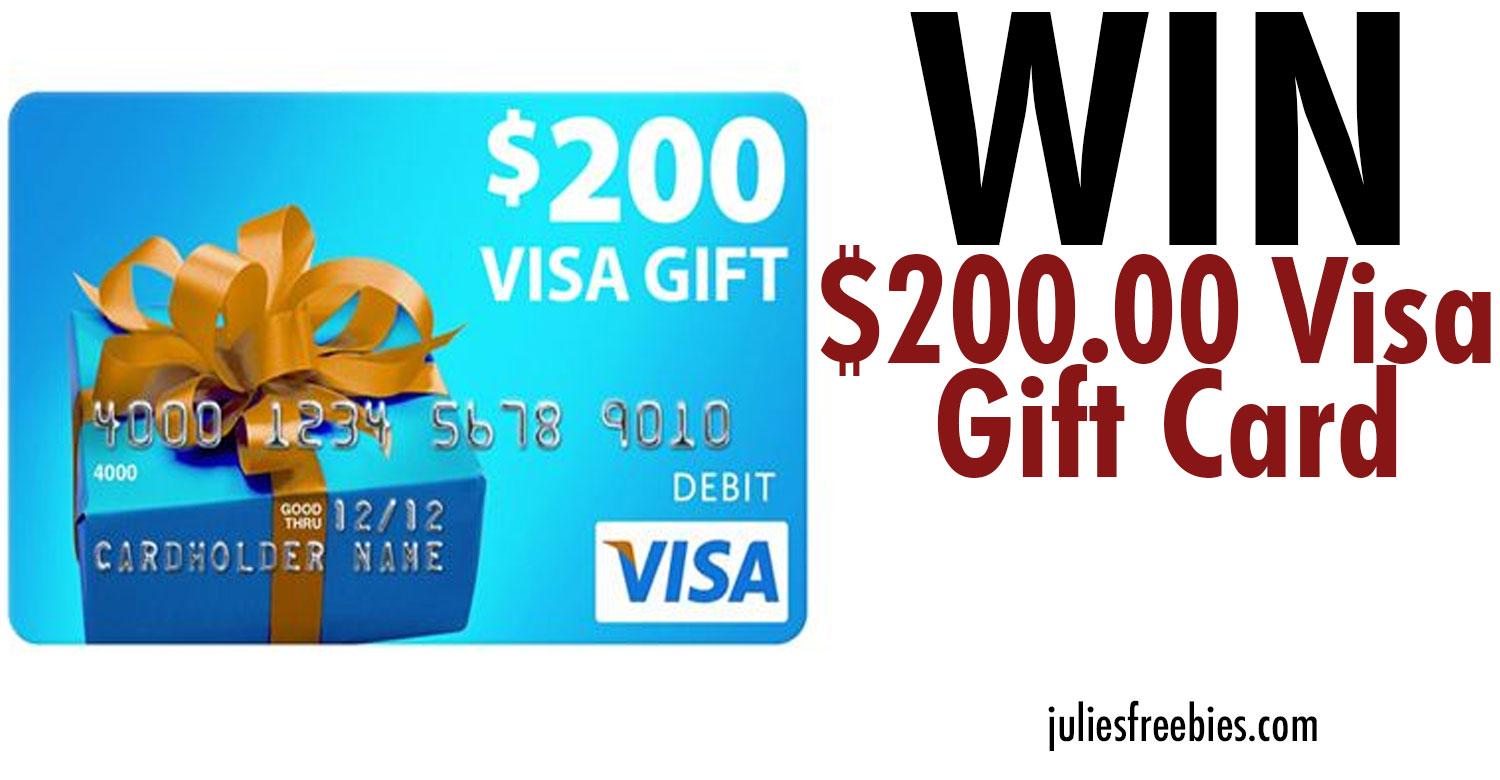 Win a $200 Visa Gift Card - Julie's Freebies