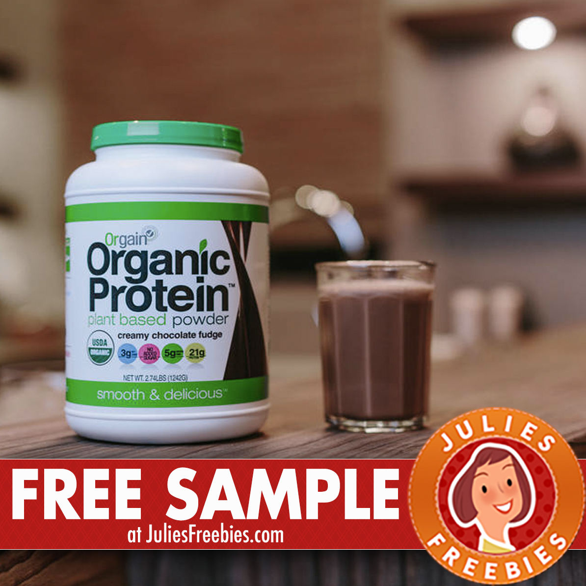 Free Samples of Orgain Organic Protein Powder - Julie's Freebies