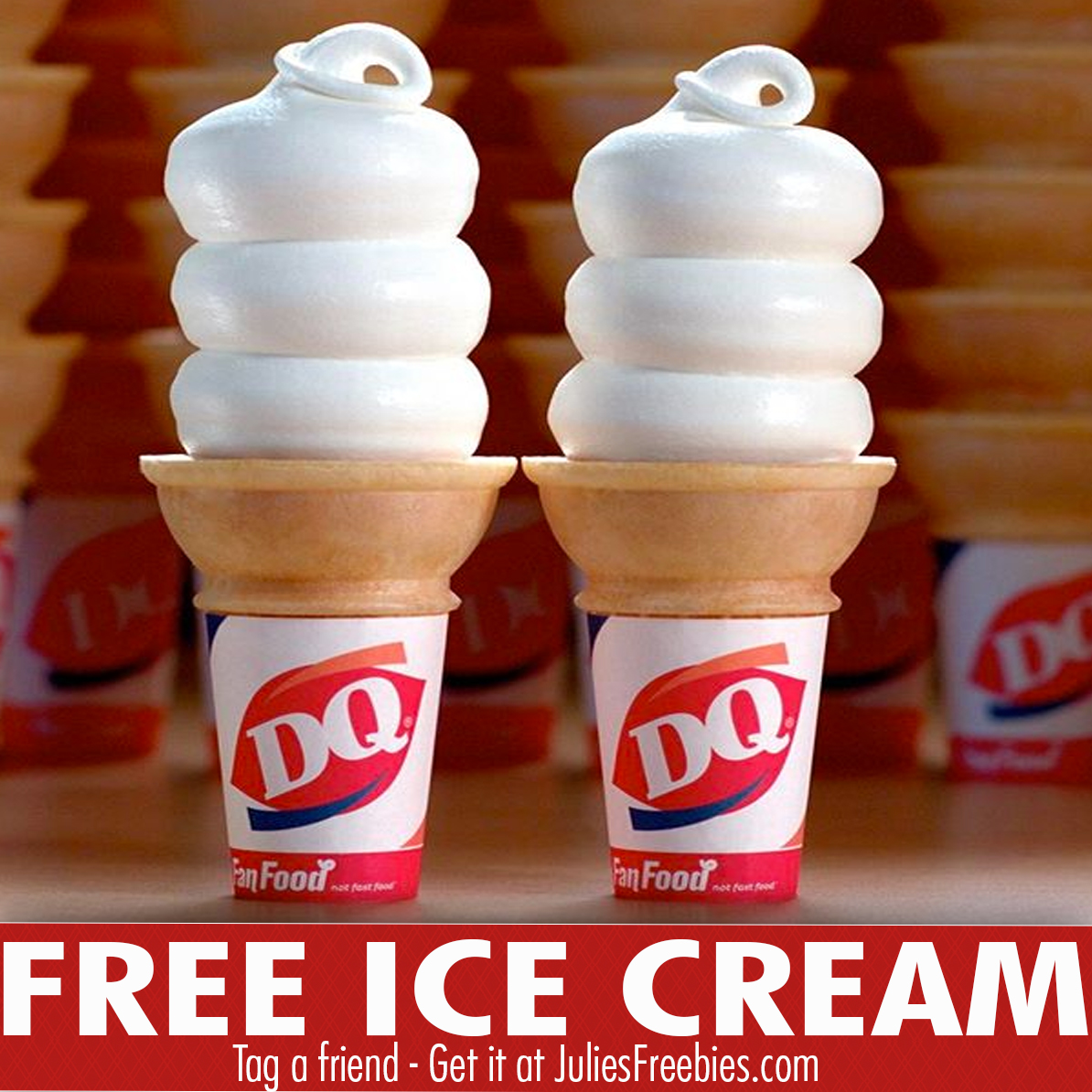 Free Ice Cream Cone at Dairy Queen (March 20, 2018) Julie's Freebies