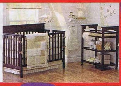 babies r us cribs with changing table