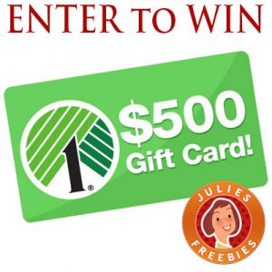 Enter to Win a $500 Dollar Tree Gift Card - Julie's Freebies