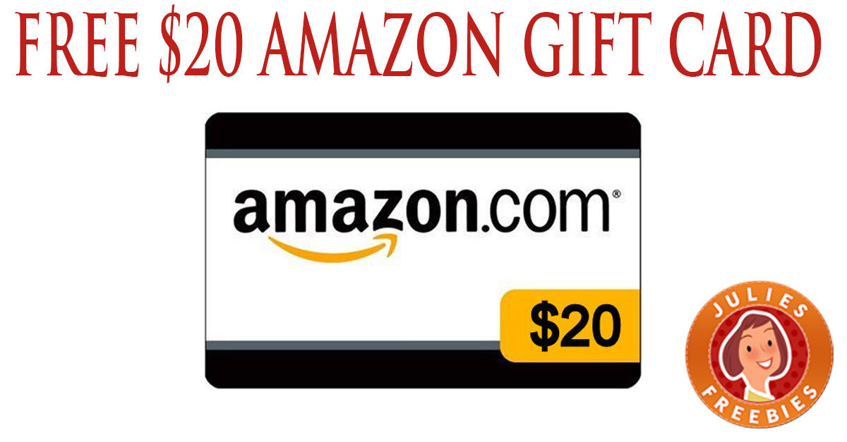 Free 20 Amazon Gift Card Julie's Freebies