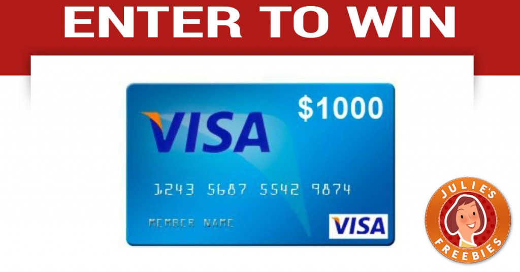 Enter to Win a $1000 Visa Gift Card - Julie's Freebies