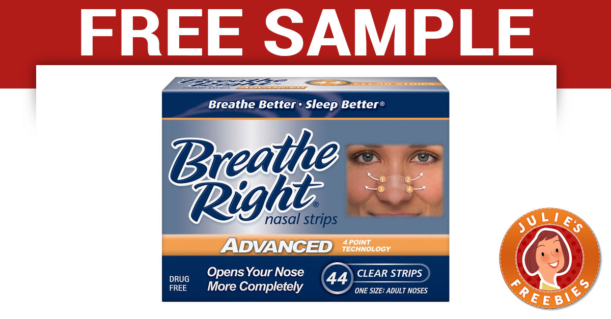 Free Breathe Right Nasal Strips Samples - Julie's Freebies