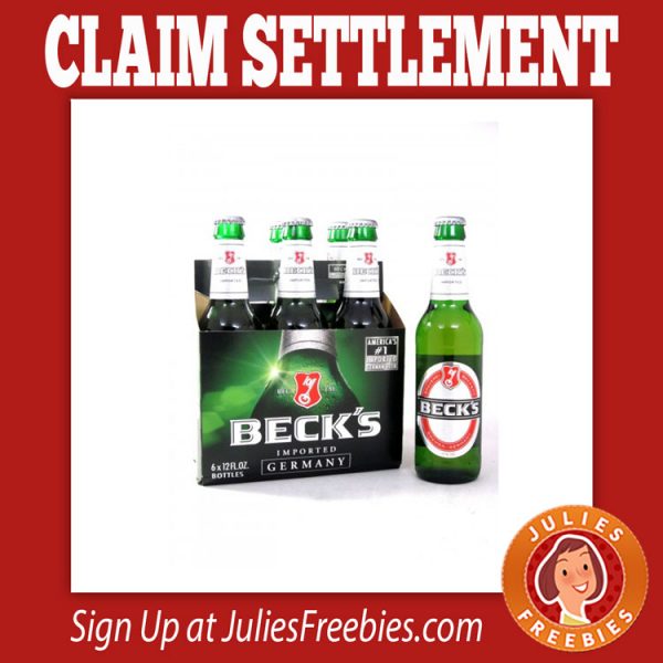 Beck's Beer Class Action Settlement - Julie's Freebies