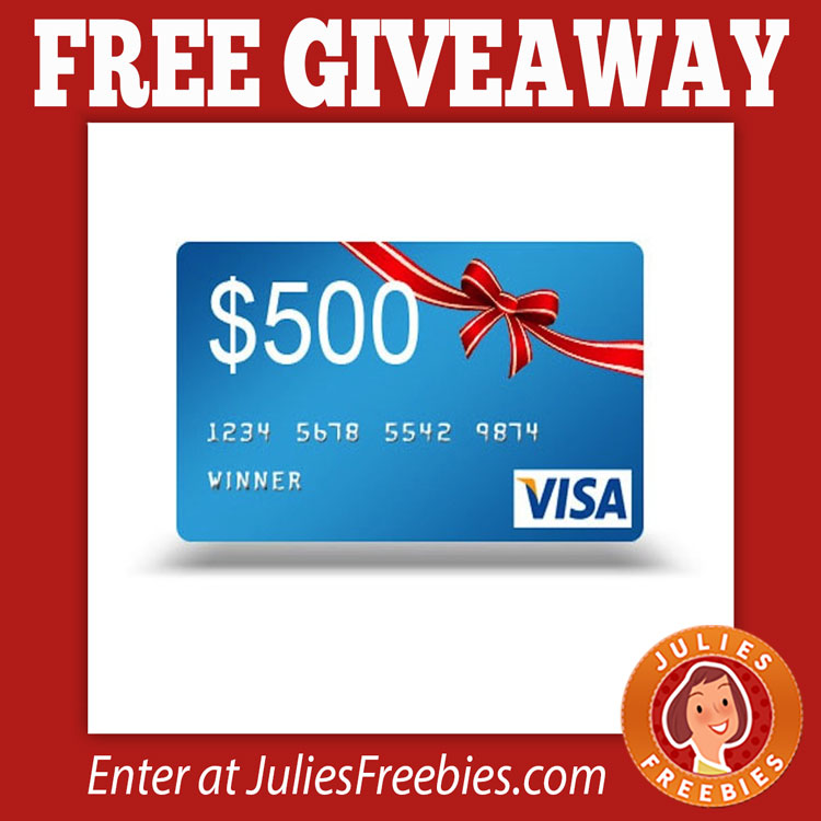 Free $500 Visa Gift Card Giveaway - Julie's Freebies