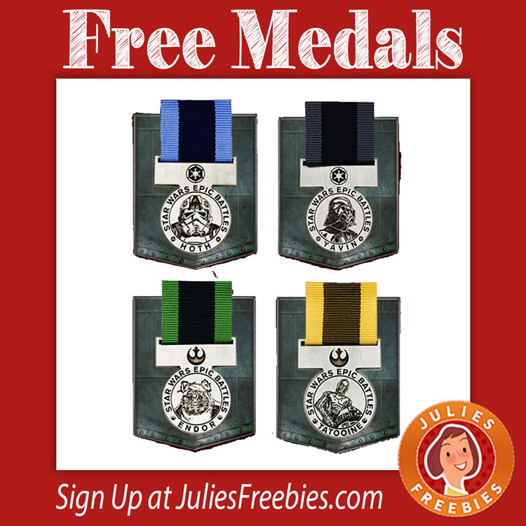 Free Star Wars Medals at Toys R Us - Julie's Freebies