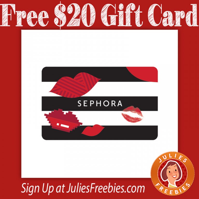 Free 20 Sephora Gift Card Julie's Freebies