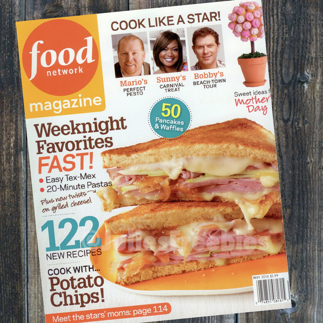 Free Food Network Magazine Subscription Julie's Freebies