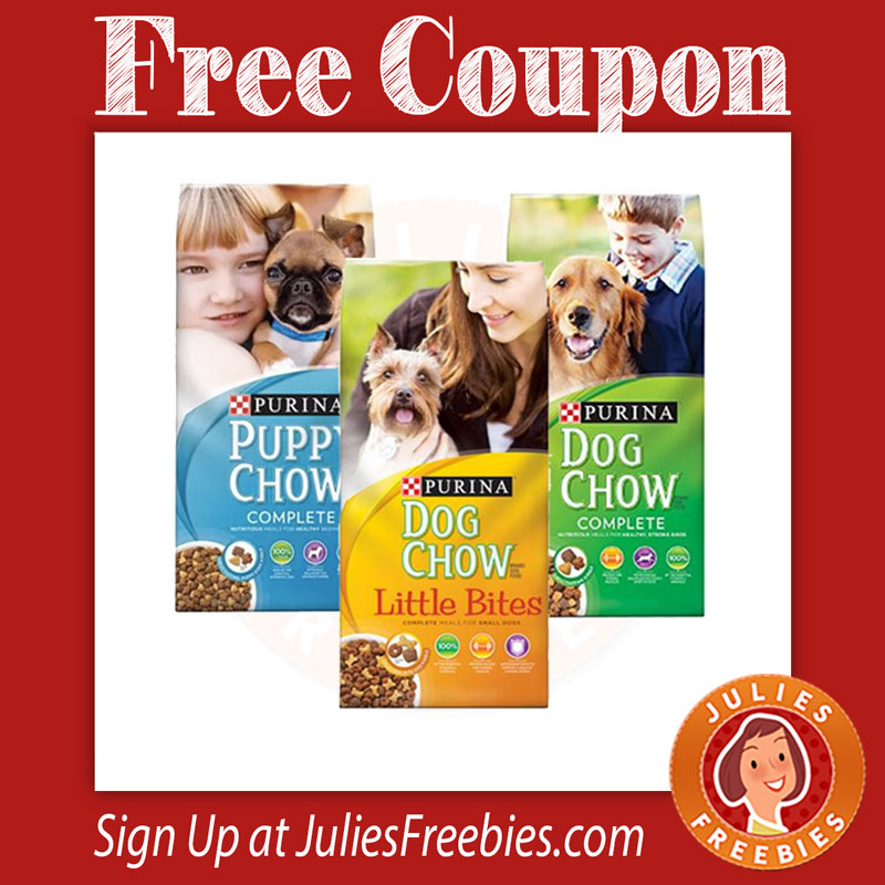 Free Purina Dog or Cat Chow Coupon Julie's Freebies