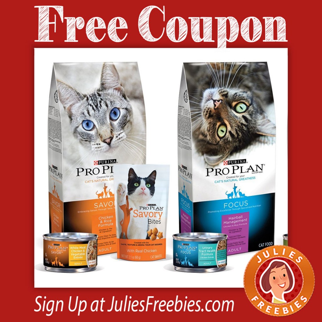 Free 5 Off Purina Pro Plan Cat Food Coupon Julie's Freebies