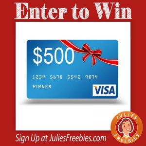 Win a $500 Visa Gift Card - Julie's Freebies