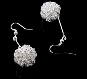 silver-dangle-hallow-ball-earrings