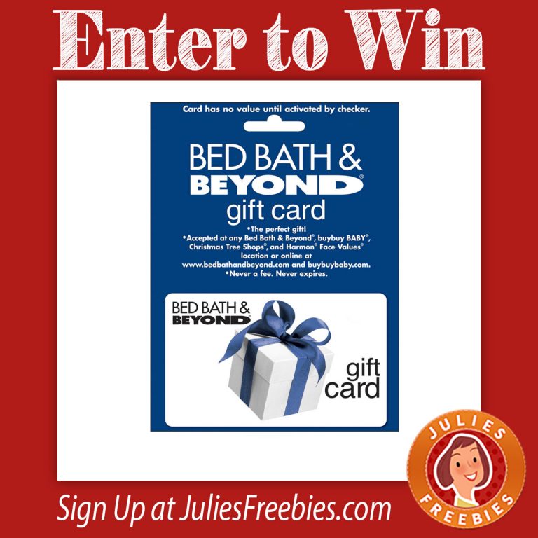 Win A $75 Bed Bath And Beyond Gift Card - Julie's Freebies