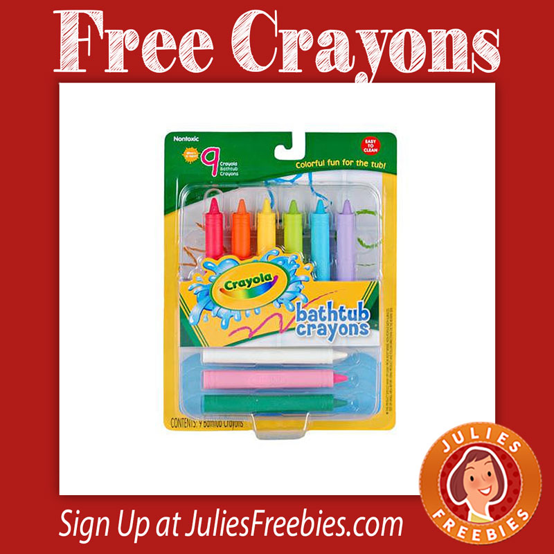 Free Crayola Bath Tub Crayons - Julie's Freebies