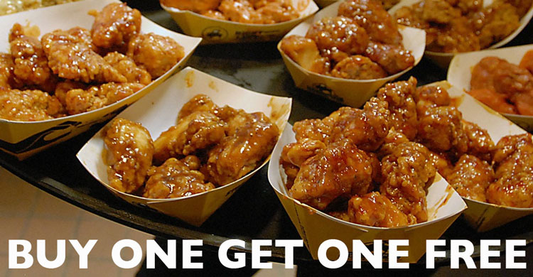 Today March 13 2017 Buffalo Wild Wings Has An Offer Where You Can Get One Free Boneless Great Deal On Some Good Food