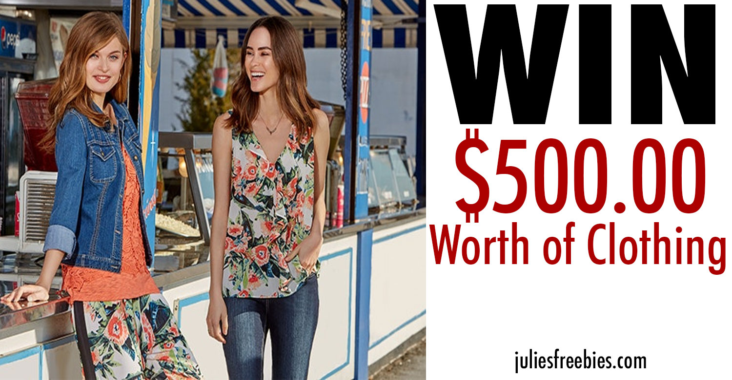 Win $500 Worth of Clothing - Julie's Freebies