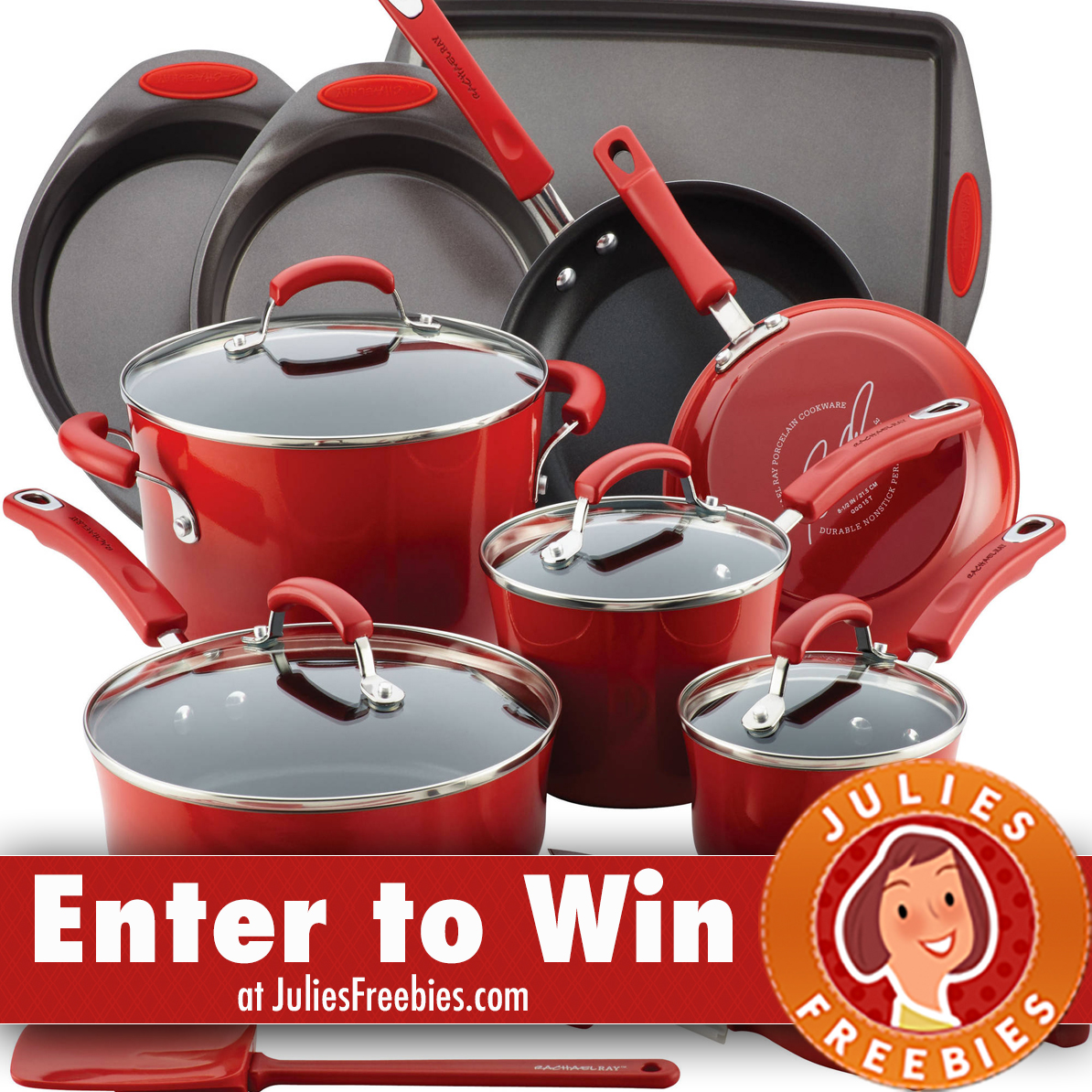 Win A Rachael Ray 14 Piece Nonstick Cookware Set Julie S Freebies   Rrcookware 