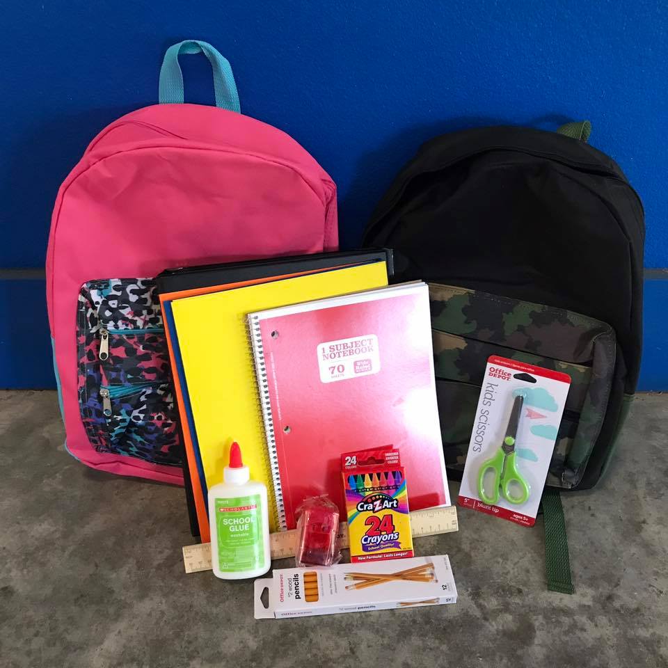 school supplies backpack tour