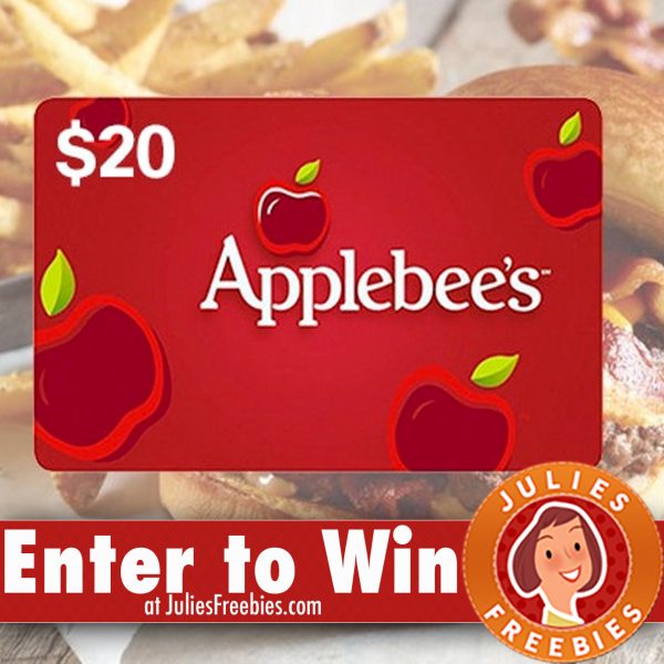 Win a $20.00 Applebee's Gift Card - Today Only - Julie's Freebies