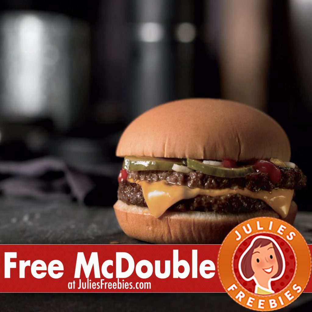 Free McDouble at McDonald's Today Only Julie's Freebies