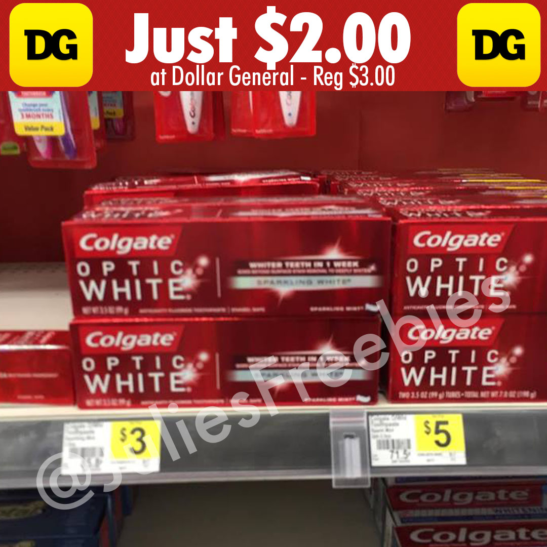 colgate optic white dollar general