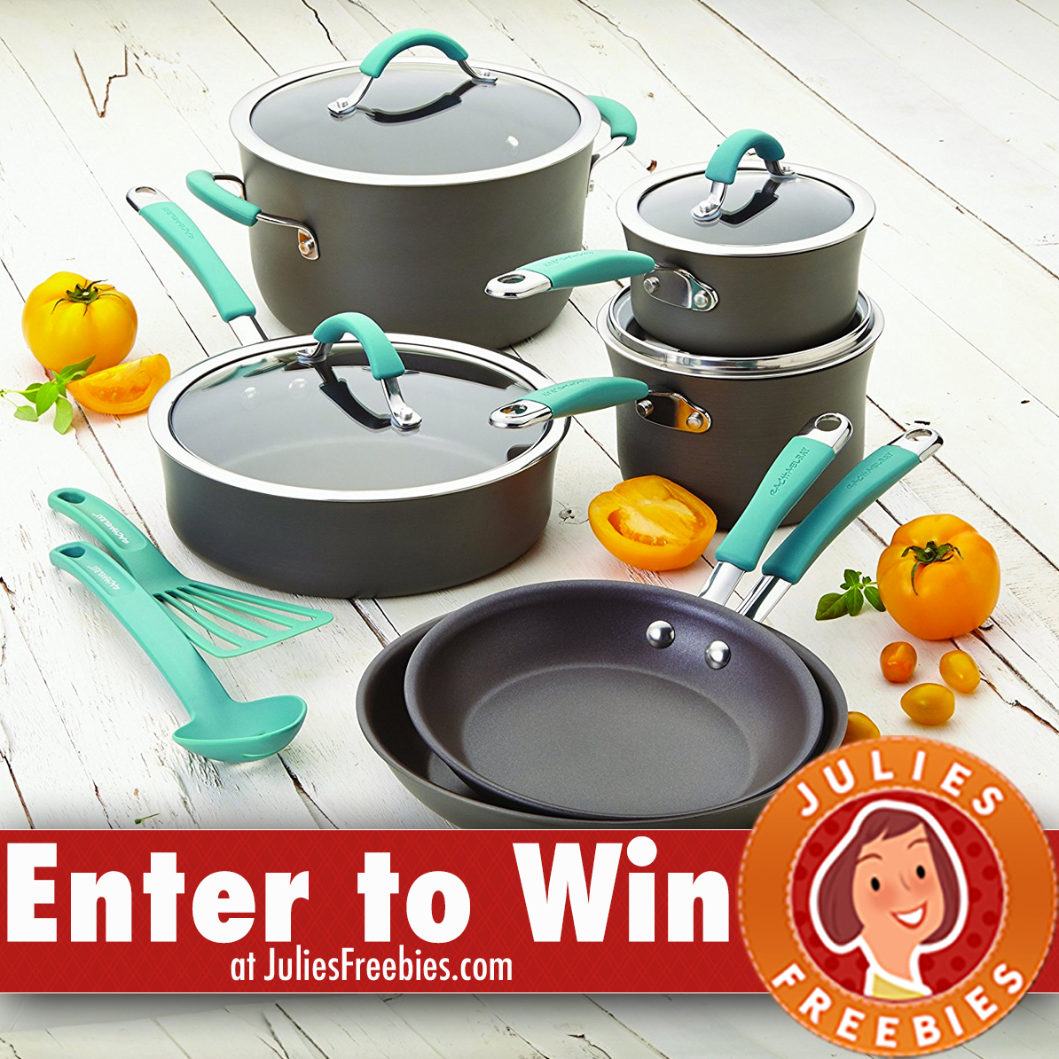 Win A 12 Piece Rachael Ray Cookware Set Julie S Freebies   Rrcookware 