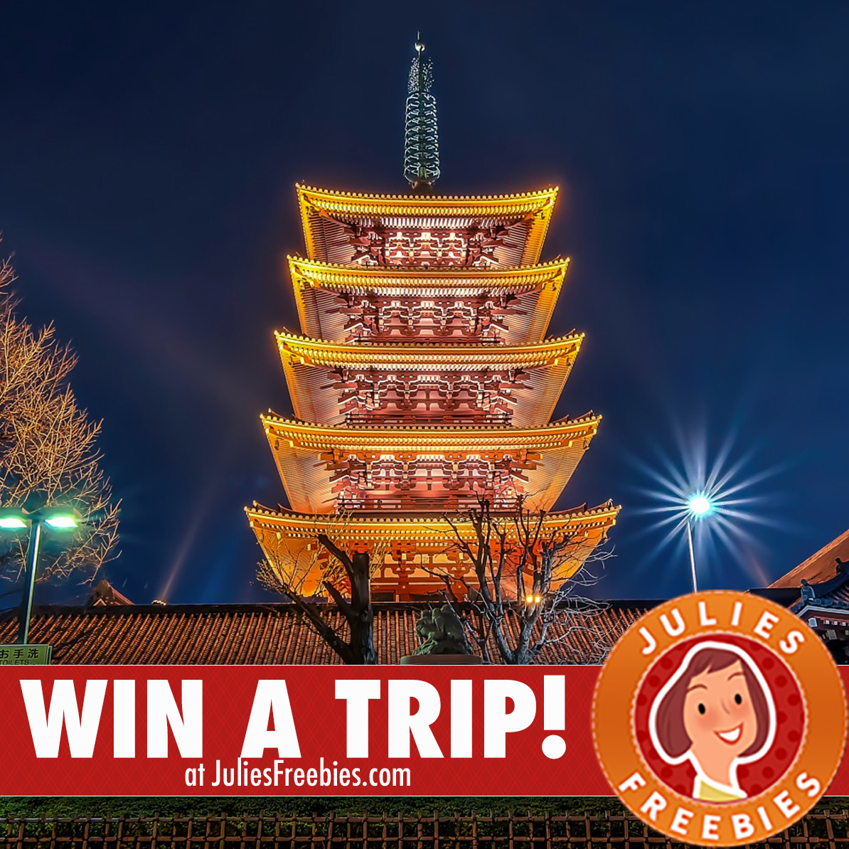 Win a Trip to Tokyo Japan and More - Julie's Freebies