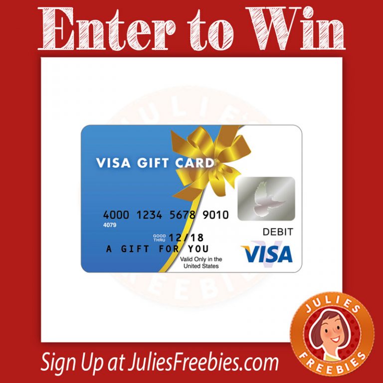 $500 Visa Gift Card : Ellen's $500 Visa Gift Card Giveaway - Julie's ...