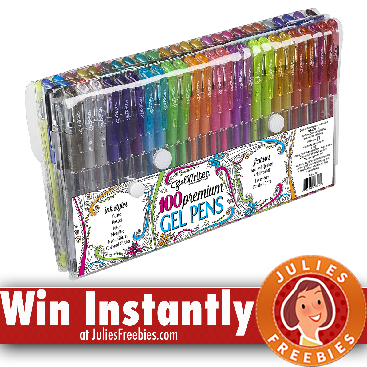 100 pack gel pens