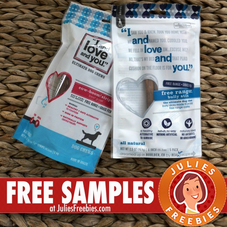 Free I and Love and You Dog Food Samples - Julie's Freebies