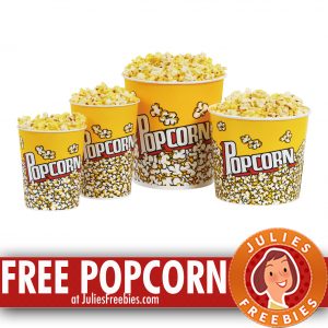 Free Small Popcorn at Regal Cinemas - Julie's Freebies