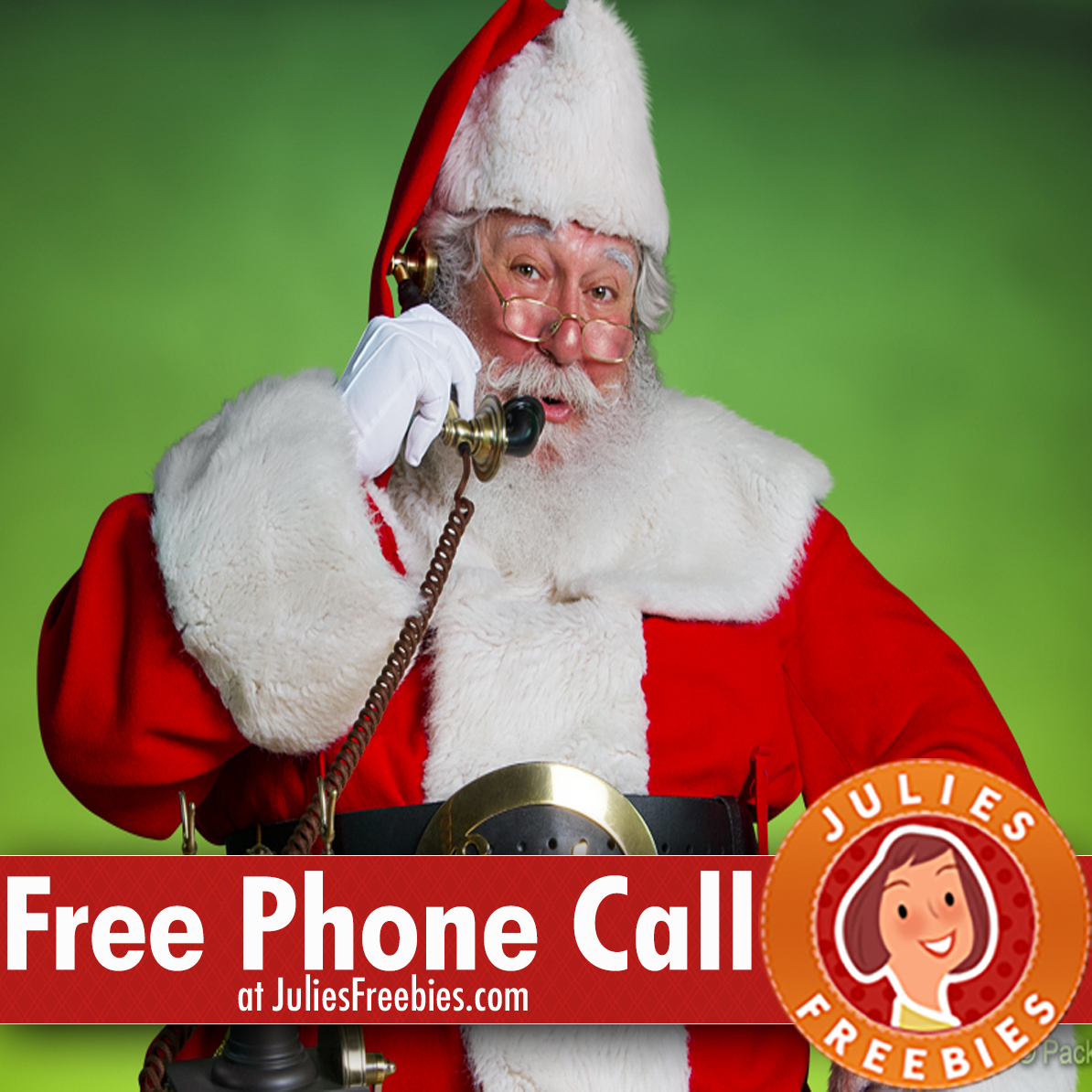 Free Personalized Phone Call from Santa Julie's Freebies