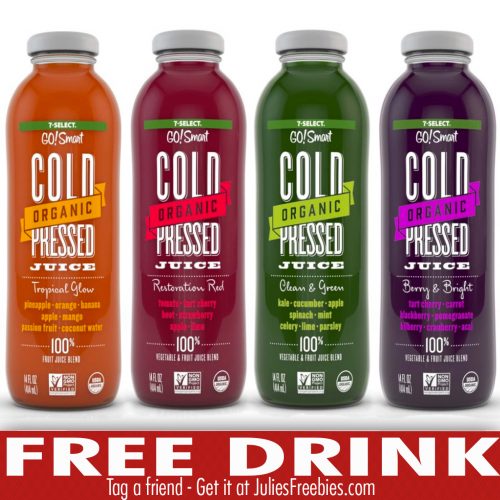 Free 7 Select Cold Organic Pressed Juice At 7 Eleven Julies Freebies