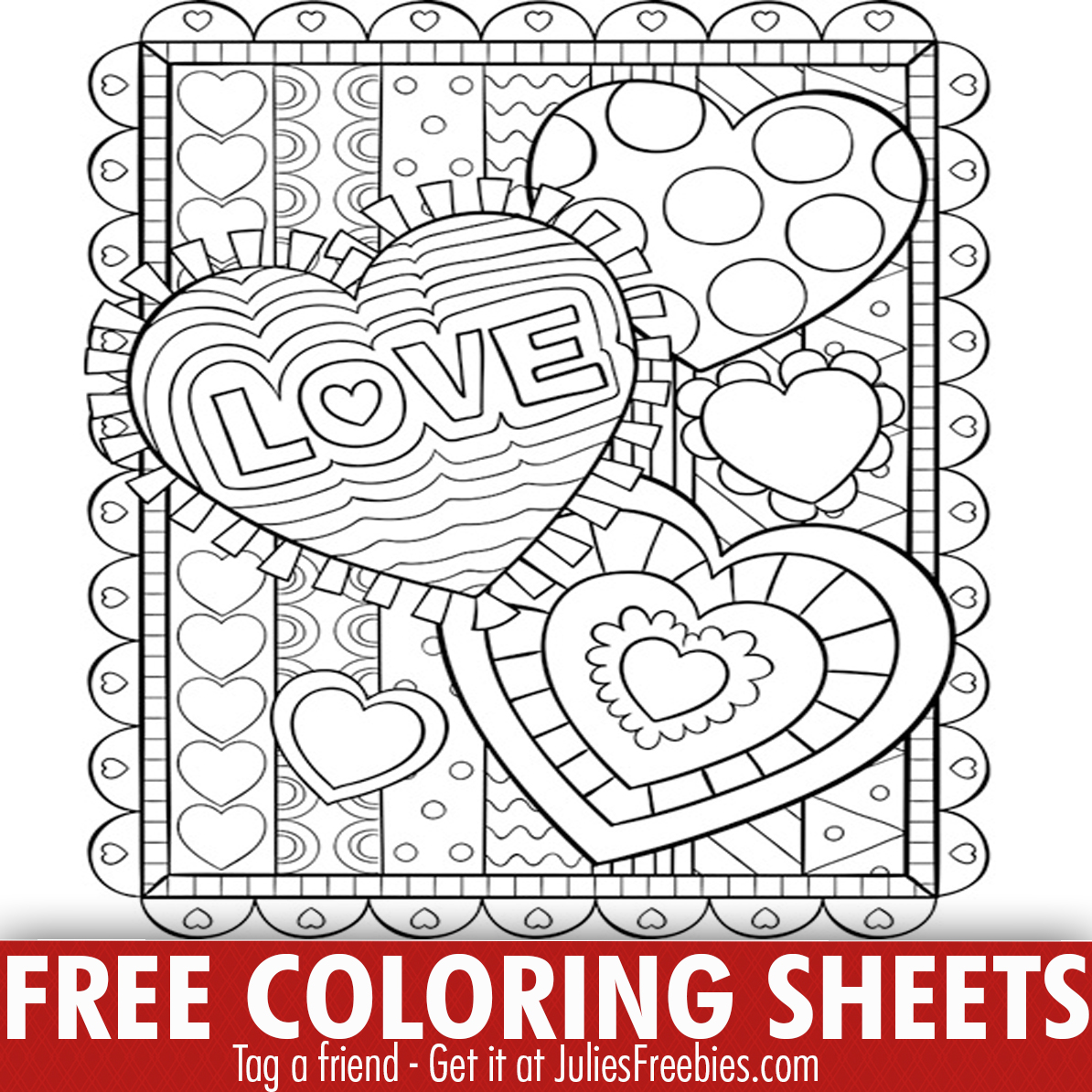 Free Crayola Valentine s Day Coloring Print Outs Julie s Freebies