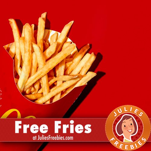 Free Fries Friday at McDonald's Julie's Freebies