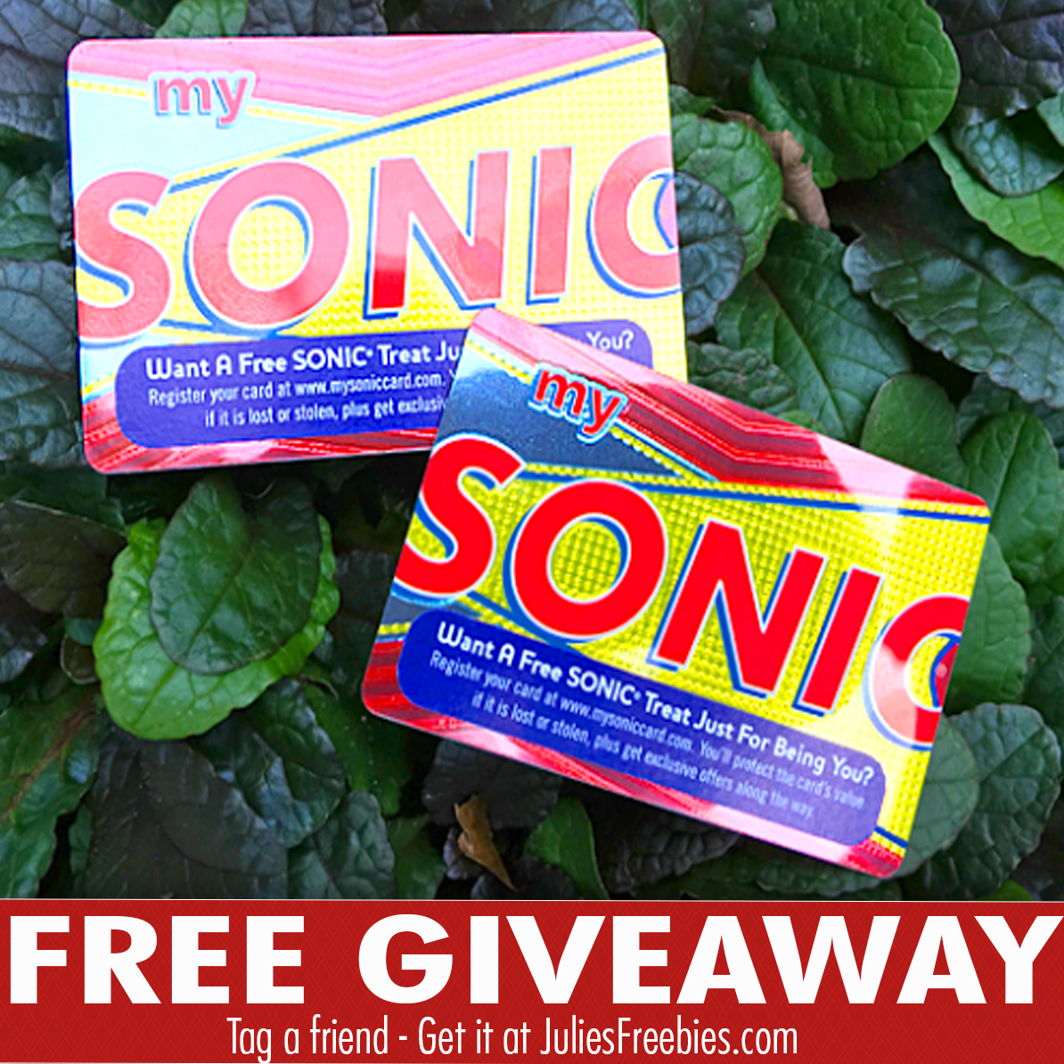  51 WINNERS Sonic Gift Card Quikly Giveaway Julie s Freebies