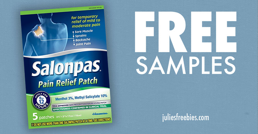 Free Samples of Salonpas Lidocaine Patch - Julie's Freebies