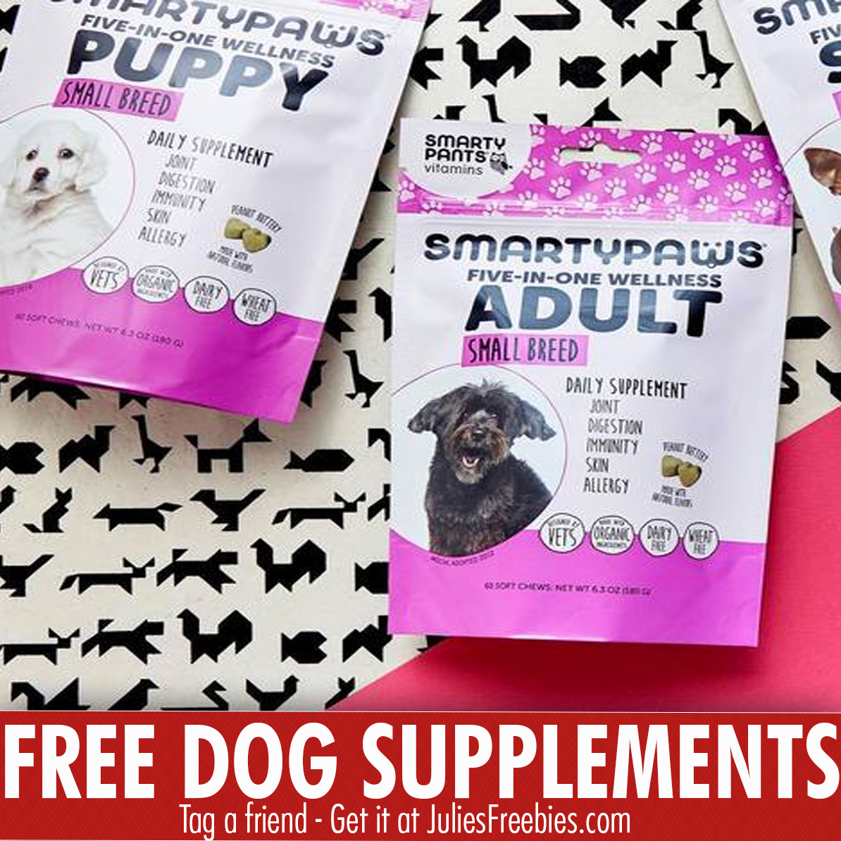 Free SmartyPaws Dog Supplements Julie's Freebies