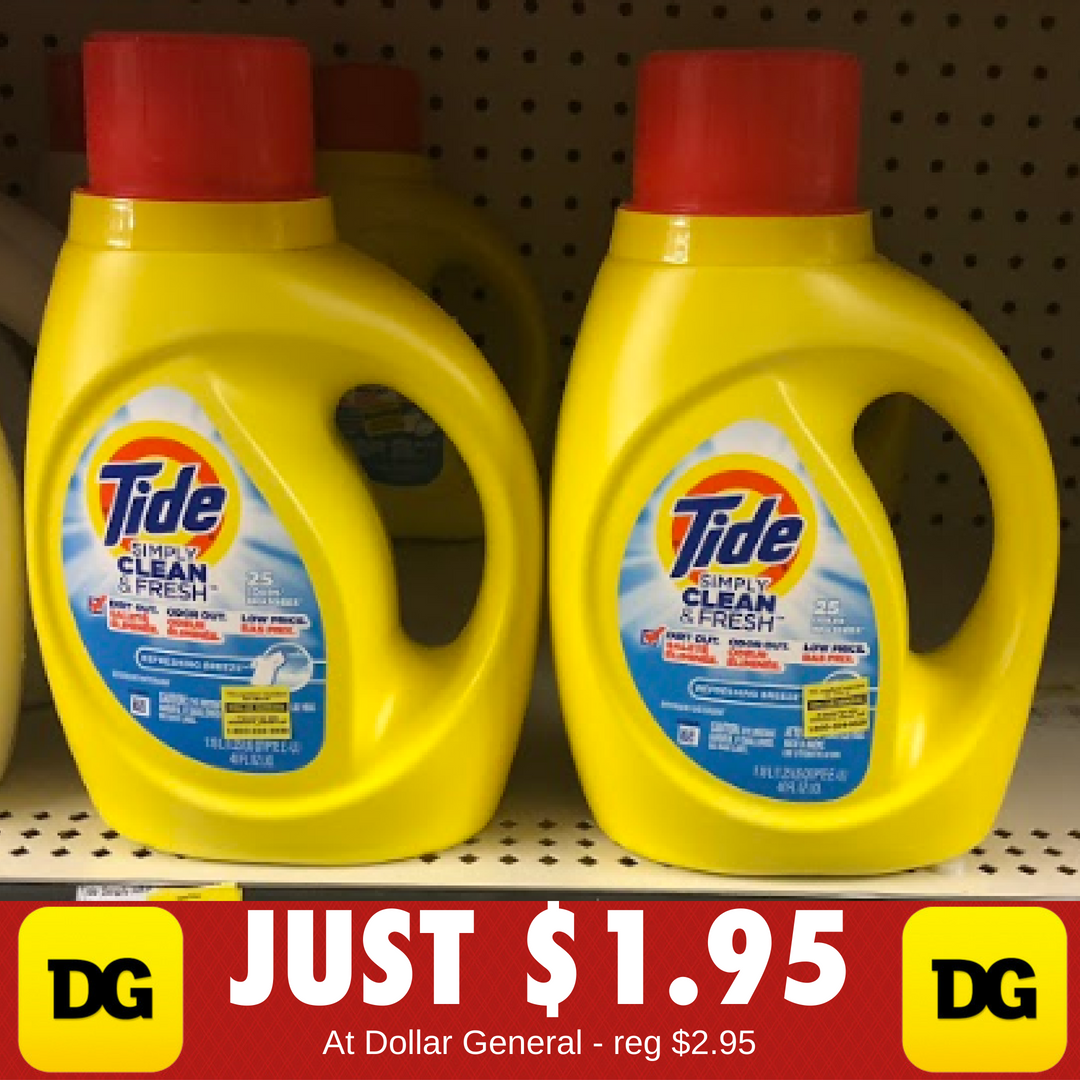 Tide Simply Liquid Laundry Detergent 37-40 oz $1.95 (Reg.$2.95) - Julie ...