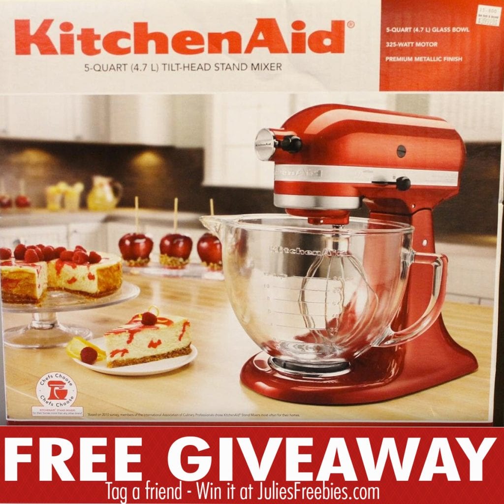 KitchenAid Mixer Giveaway Julie's Freebies