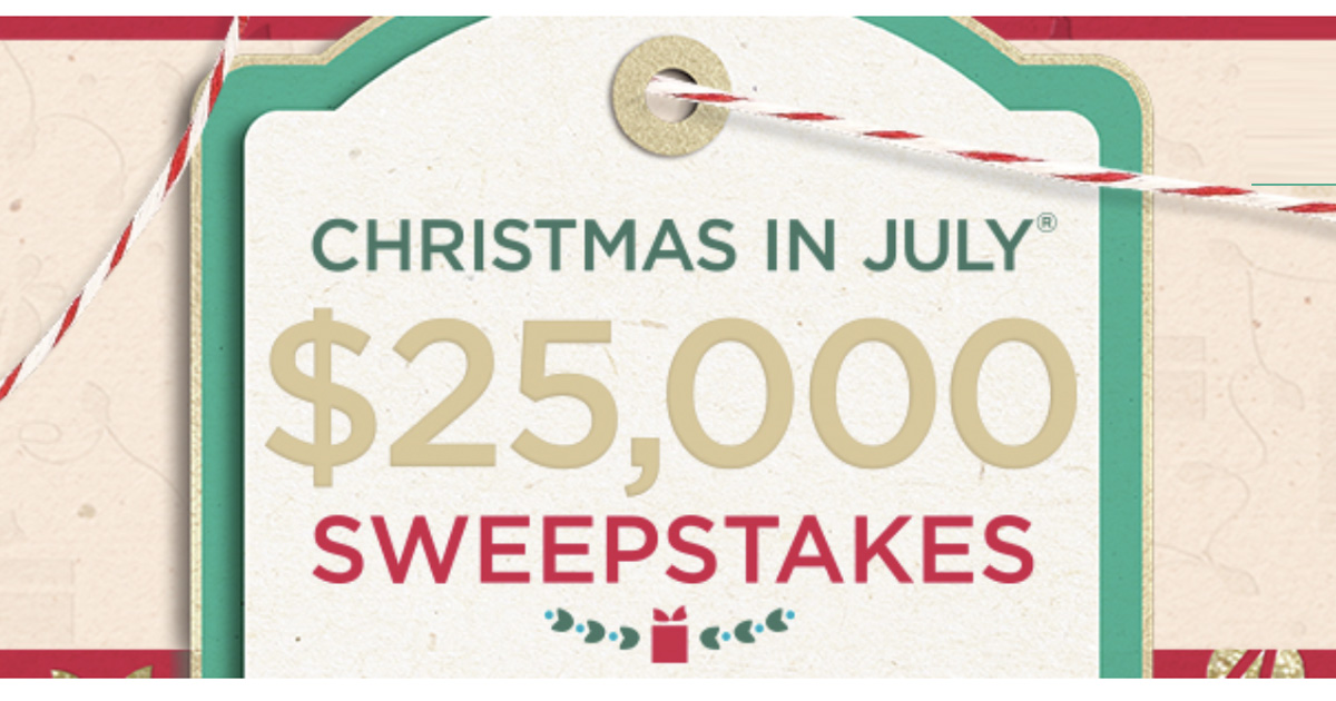 QVC Christmas in July Sweepstakes Julie's Freebies