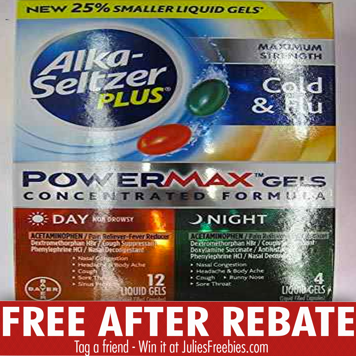 Free Alka Seltzer Plus PowerMax Gels After Rebate Julie s Freebies