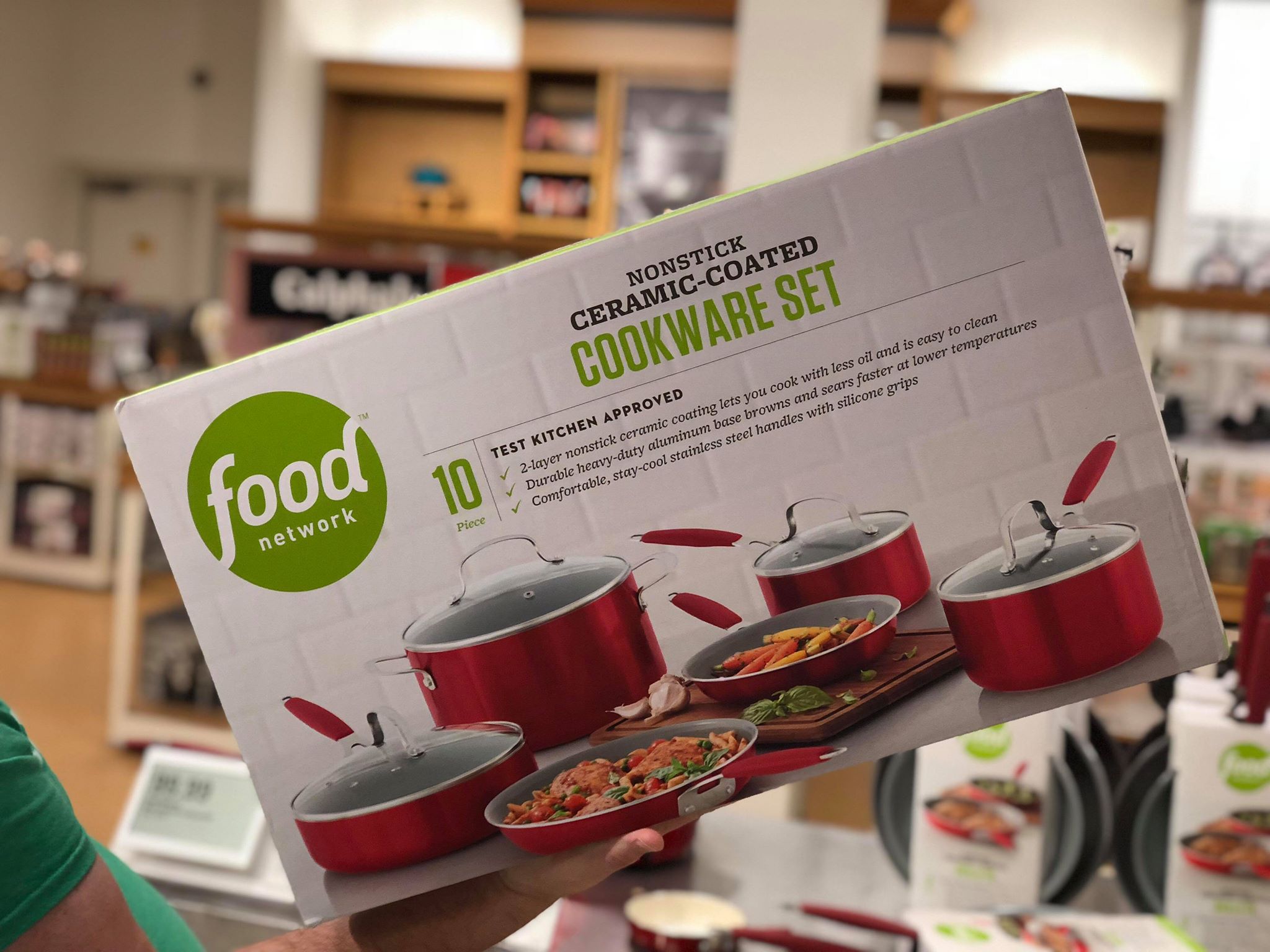 Food Network 10-pc. Nonstick Ceramic Cookware Set