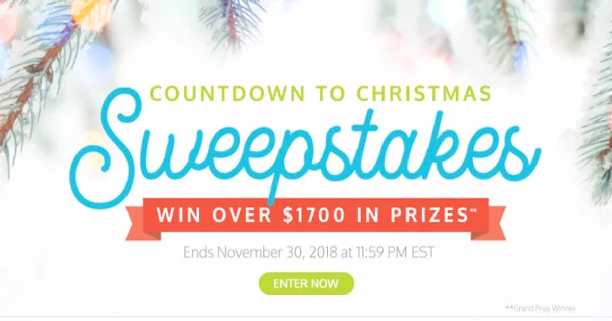 Countdown to Christmas Sweepstakes Julie's Freebies