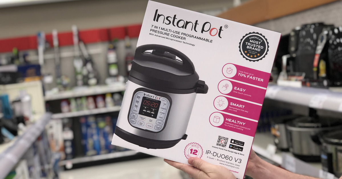 Instant Pot Duo 6qt 7-in-1 Pressure Cooker only $59.85 at Target ...