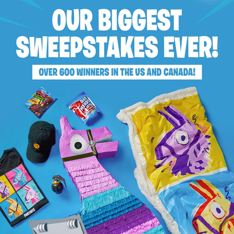 fortnite pinata sweepstakes - fortnite pinata